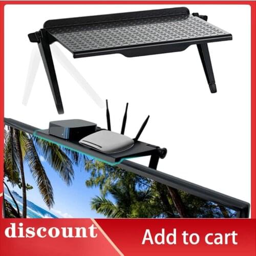 Box Shelf for TV Top Wall Shelves Housekeeper Room Monitor Storage Stand Desktop Table Kitchen Organizer Bedroom Decor Rack Tool