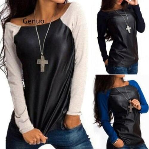 Fashion Womens Long Sleeve Loose Casual Shirt Spring Tops T-Shirt