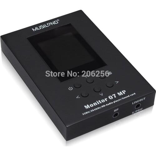 MUSILAND 07MP sound card TF card Player 32bit/384KHz PDA Mobile Android ios Linux Mac WINDOWS PCM DSD USB DAC earphone amplifier