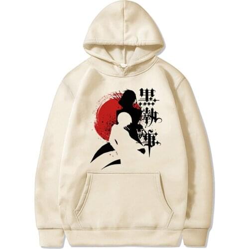 Sebastian Ciel Phantomhive Sweatshirt Black Butler Hoodie Men Harajuku Cute Anime Manga Hooody Unisex Kawaii Hip Hop Tops Male