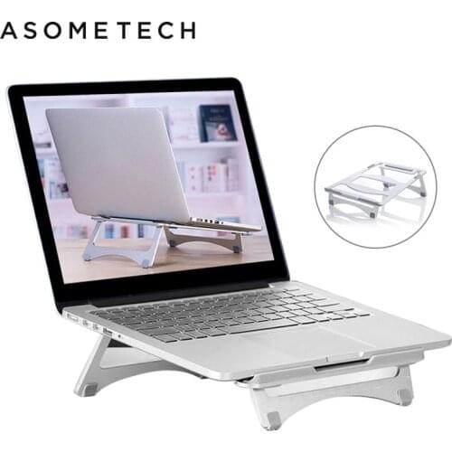 Anti-Slip Folding Portable Laptop Mount Holder For Macbook 11-15.6" Notebook Cooler Stand Aluminum 18 Degree Ergonomics Support
