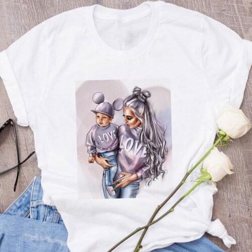 2021 new Super Mama T-shirts for Women Mothers Love Print T shirt Tees Femme harajuku Vogue Streetwear Clothes T-Shirt Tops