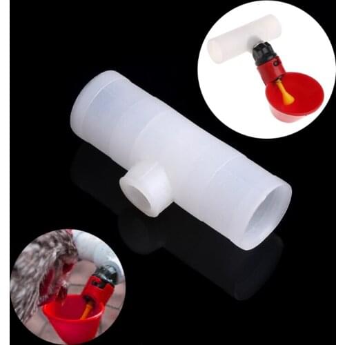 6' Poultry Water Drinking Tube Plastic Automatically Drinker Chicken Bird Feeder