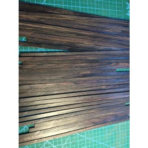 Ebony wood strips Multiple size for Wooden ship planking - Pack of 20