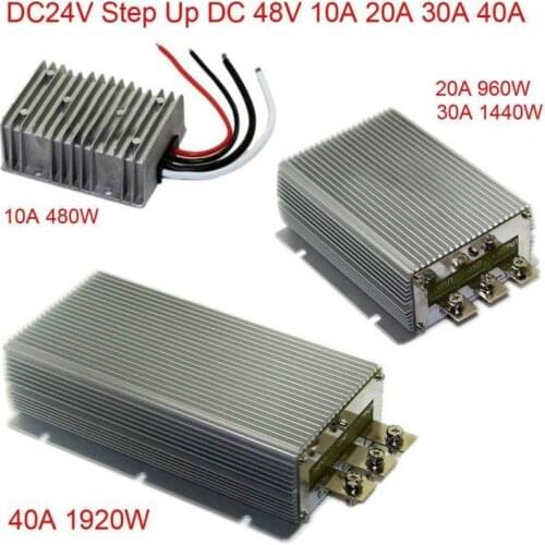Converter DC24V Step Up 48V 10A 20A 30A 40A Power Supply Module Waterproof New