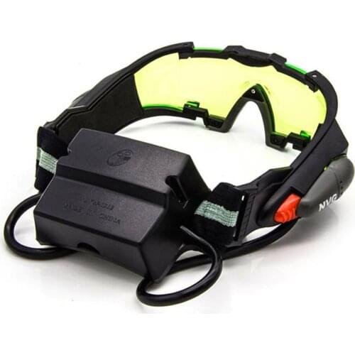 Adjustable LED Night Vision Glass Goggles Motorcycle Motorbike Racing Hunting Glasses Eyewear With Flip-out Light Windproof
