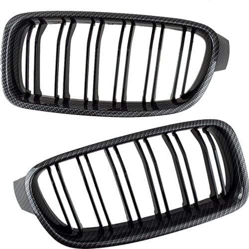 1 Pair Front Hood Kidney Grilles ABS 51137263481 51137263482 51137405835 Fit for BMW 3 Series F30 Sedan F31 Touring 2012-2018