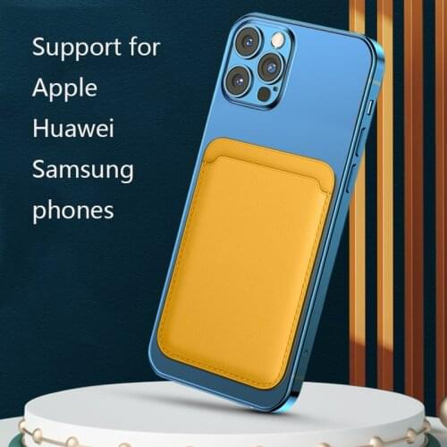 Self-adhesive Leather Wallet Card for Apple Huawei Samsung Phones for IPhone 12 Mini Pro Max Phone Case Sequin Card Fundas Coque