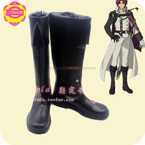 Seraph of the End Crowley Eusford Anime Characters Shoe Cosplay Shoes Boots Party Costume Prop