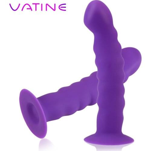 VATINE Silicone Strong Suction Cup Anal Plug Vaginal Stimulator G-spot Stimulation Sex Toys For Man Woman Anal Toys