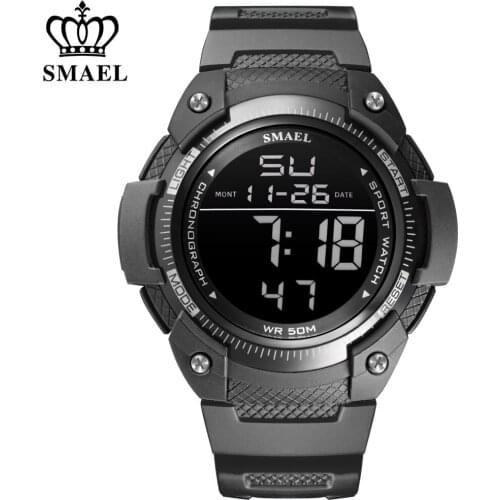 SMAEL Top Brand Luxury Mens Watches Sports Wristwatch Digital Quartz Waterproof Watch Men Dual Display Clock relogio masculino