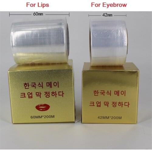 Aids Korean semi-permanent tattoo tools plastic wrap film eyebrow floating lip preoperative masking