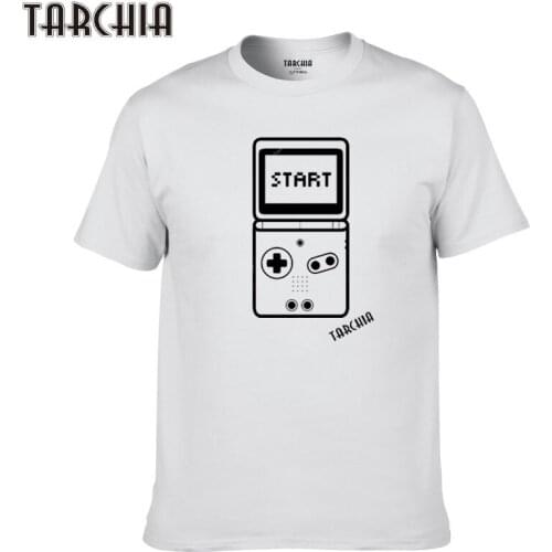 TARCHIA 2021 New Brand Start Game Console T-Shirt Cotton Tops Tees Men Short Sleeve Boy Casual Homme Tshirt T Shirt Plus Fashion