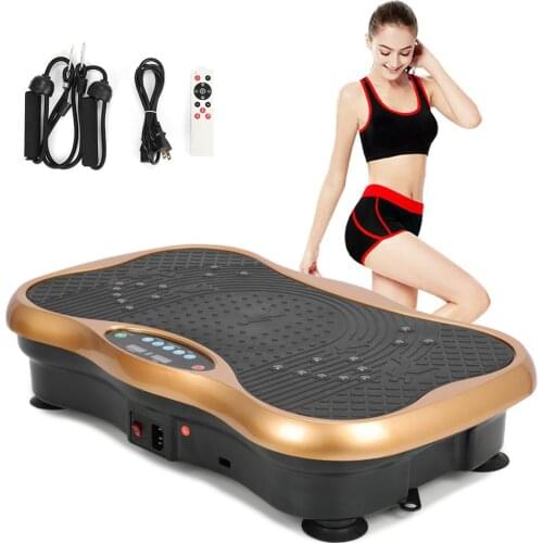 150KG/330lb Vibration Platform Plate Whole Body Exercise Fitness Massager Trainer Machine Weight Loss Machine w/Remote Home Gym