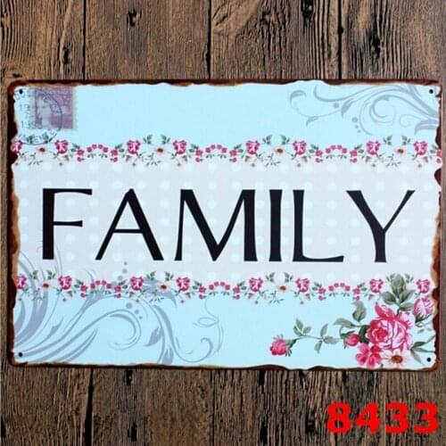 Vintage Home Wall Letter Metal Tin Sign Pub Bar Room Garage Picture Plaque Decor 20x30CM