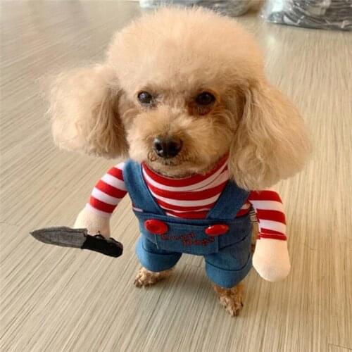 Funny Dog Clothing Winter Cat Dog Clothes Halloween Dog Costume Party Pet Outfit Pomeranian Poodle Pug French Bulldog Corgi Coat