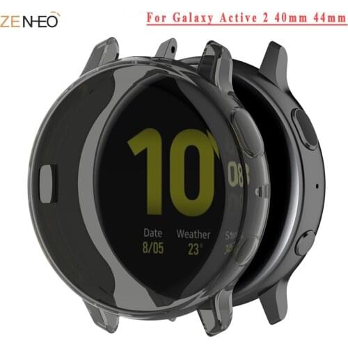 Screen Protector full Cover for Samsung Galaxy Watch Active 2 Case 44mm 40mm Active2 Thin TPU soft silicone Cases Accessories