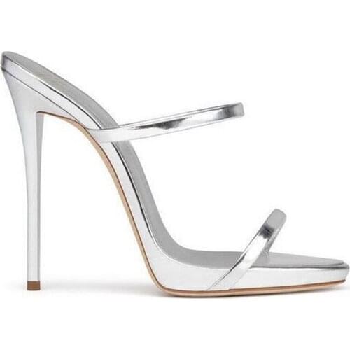 Women summer slippers plus size 22-26.5cm Super high heel Hot in Europe and America modern slippers outdoor Sexy personality