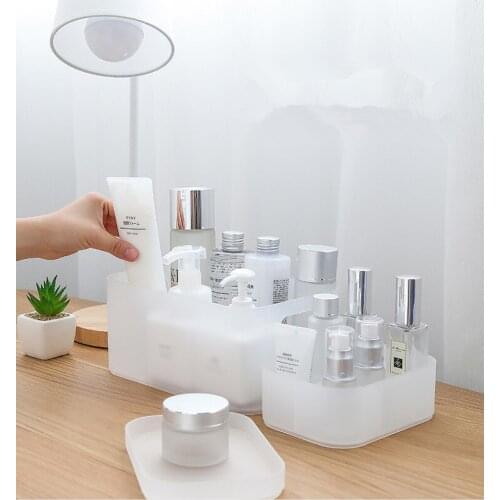 1PC Objects Boxes Plastic Cosmetic Case Portable Desktop Organizer Home Storage Tools Multifunction Makeup Storage Box XB 035