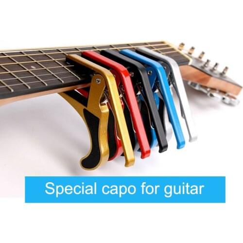 6-Strings Guitar Trigger Capo Metal Classical Guitar Ukulele Mini Portabl Elastic Tone-Variation Clip Instruments Accessories