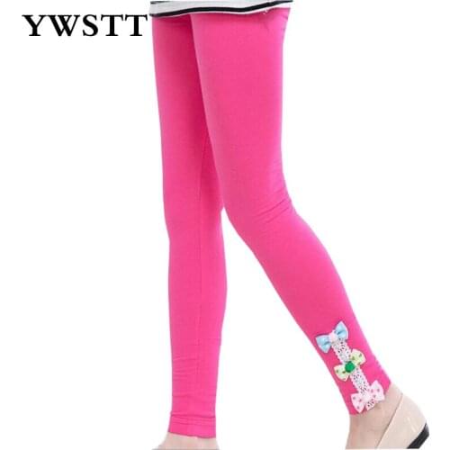 Cotton Baby Pants Girls Leggings 2018 Girls Elastic Waist Spring Legging kids sport pants 4-10 Years