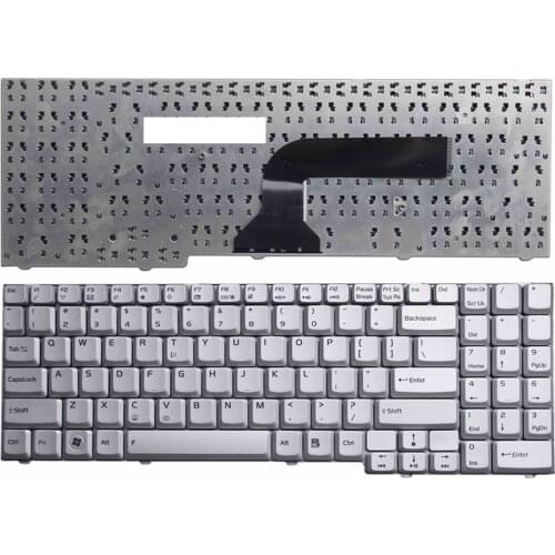 US For ASUS M50 M50SA M50SV M50SR M50VC M50VN M70 X55S X55Sv X57 X70 X71 G50 G70 G70G G71 G71G keyboard New Silver English