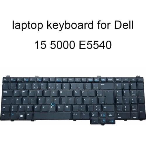 Laptop backlit keyboard 35HY9 for Dell E5540 E5540 E5550 E6540 15 5000 BR Brazilian black with Pointing 035HY9 backlight kbd