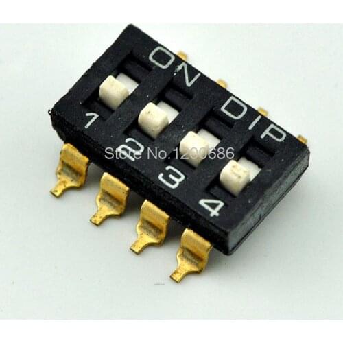 DIP switch toggle switch 4-digit 2.54mm DIP switch coded gold-plated