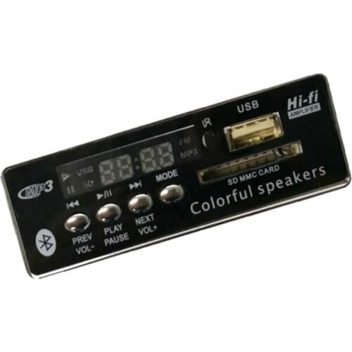 MP3 Decoder Board Bluetooth Hands-free MP3 Player Integrated Module usb with Remote Control USB FM Aux Radio for Car