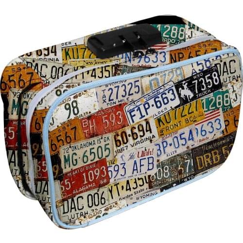 Route 66 merch 3D Merch Oxford cloth 3D printing Deodorant Tobacco Bag Storage Bag Cosmetic Bag