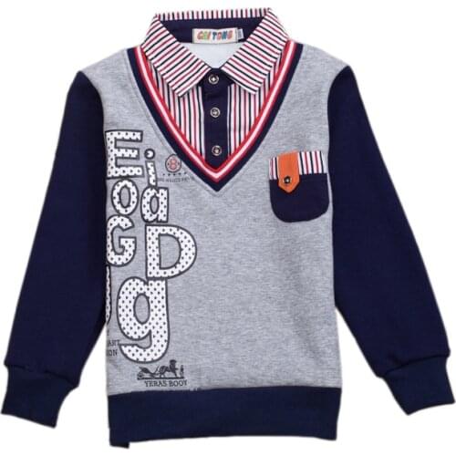 Classic kids shirt elegant gentleman style turn down shirt for 2-12years child boys girls Spring Autumn student shirt clothes