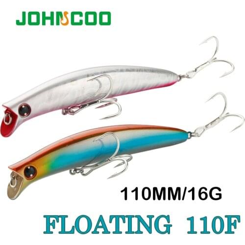 Minnow Fishing Lure Artificial Fishing Bait 110mm Floating Crankbait Wobblers High Carbon Steel Hook Fishing Lures flotante