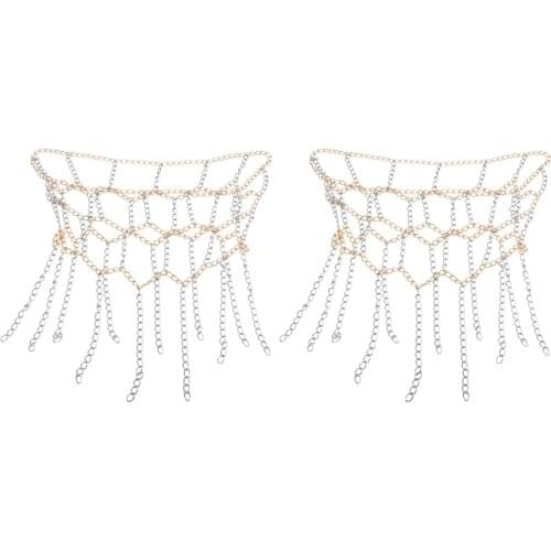 2PCS Basketball Hoop Rim Net Steel Chain Nylon Goal Nets Heavy Duty Outdoor Indoor Thick Nets