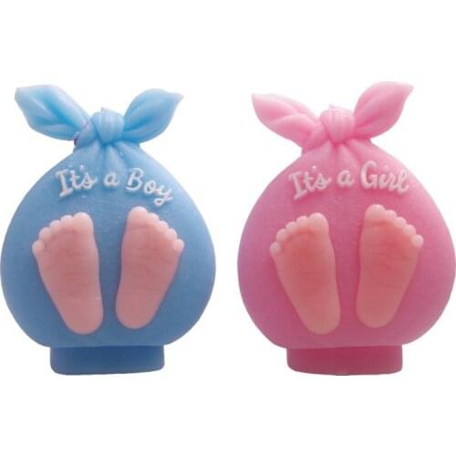 Silicone Candle Mold Baby Shower candle moulds Birthday Dessert Candle Silica Gel Mould DIY Gypsum Plaster Molds