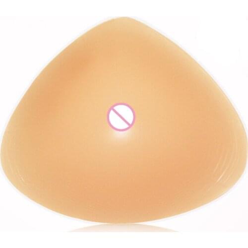 Triangular Breast Prosthesis Concave Bottom Breathable Silicone Fake Breast Postoperative Special Fake Breast Single Hot Sale