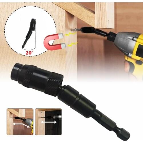 Impact Tough Pivoting Tip Holder Magnetic Screw Screwdriver Drill Bit Tools Holder Swivel Screw Drill Tip Quick Change Lockin 2