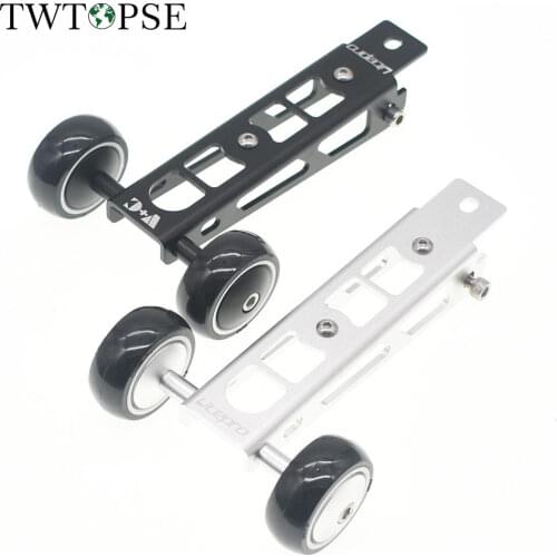 TWTOPSE Bike Rack Easywheel For Birdy 2 3 Classic RHINE Folding Bike Pack Rack Easy Wheel Holder Aluminum Alloy 238g Bike Part