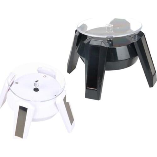 Solar Showcase 360 Turntable Rotating Jewelry Watch Ring Phone Stand Display Jewelry Organizer Hard Display Stand
