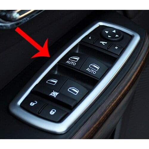 For Jeep Cherokee Limited 2014-2017 ABS Pearl Chrome Interior buttons panel Cover Trim