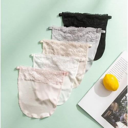 Women Quick Easy Clip-on Lace Mock Camisole Bra Insert Wrapped Chest Overlay Modesty Panel lace tops women