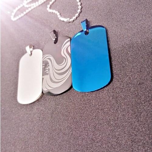 Stainless steel Women Logo Simple Mrs Character lady pattern pendant charm Necklace man gift jewelry