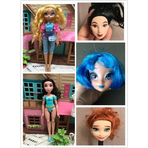 Star Darlings Doll Toy Original Princess Belle Mermaid Tiana Princess Head Girl Dressing Christmas Toy Figures Gift