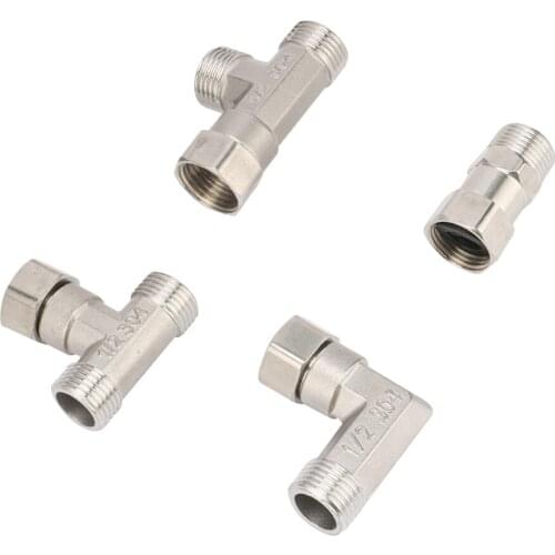 1/2" Thread Connector 304 Stainless Steel product Used for Garden Orchard Agriculture irrigation pneumatic Accessories 1 pc