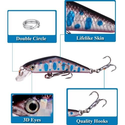 Fishing Lure 1Pcs Fake Bait Luya Sinks Slowly Minnow 2.7g 6.8cm Good Quality Hard Freshwater Cockroach Outdoor New Fishing Gear