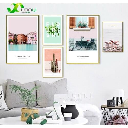 1Pcs Nordic Landscape Canvas Painting Nordic Wall Art Decor Modular Pictures For Kids Room Home Art Decoraction Poster Unframed