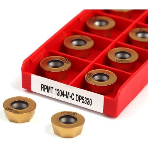 10Pc RPMW1003 MO RPMT1204-M-C DP5320 High Quality Milling CNC Lathe Machine Tools Carbide Insert Turning Knife Smooth processing