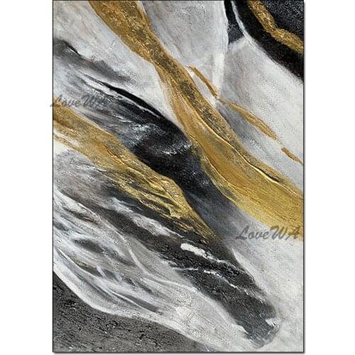100% Hand-painted Heavy Texture Thick Acrylic Abstract Knife Art No Frame Oil Painting Wall Hanging Picture Art High Quality