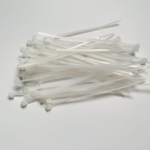 100pcs self-locking plastic nylon strap 5*200/250/300 mm cable fastening zipper white/black