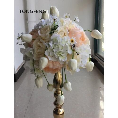 30cm MIXCOLOR 10pcs/lot Artificial rose flower wall wedding backdrop decoration table centerpiece flower ball flower runner