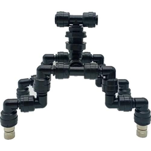 4-head 360 Adjustable Reptiles Fogger Mist Sprinkler For Rainforest Tank Auquarium Aquatic Pet with Mist Brass Nozzle